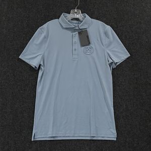 G/Fore Polo Shirt Men Small Fjord Blue Golf Performance Stretch Circle Gs Jersey